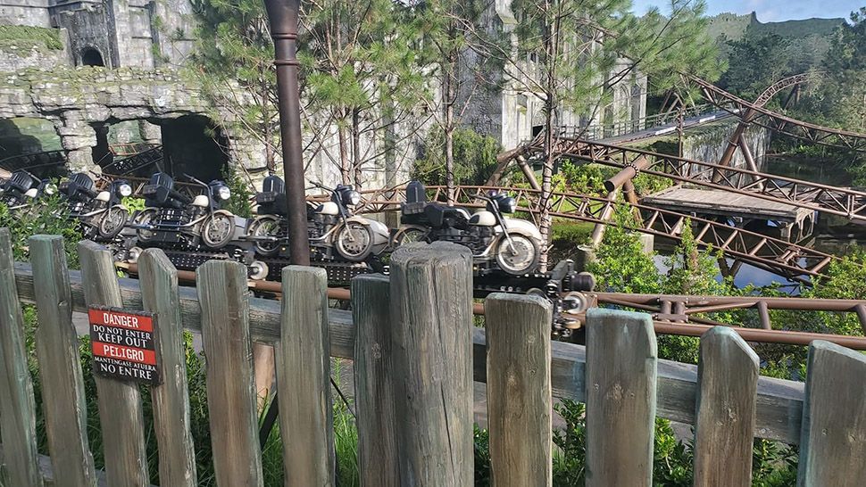 Hagrid's Magical Creatures Motorbike Adventure at Universal's Islands of Adventure. (Ashley Carter/Spectrum News)