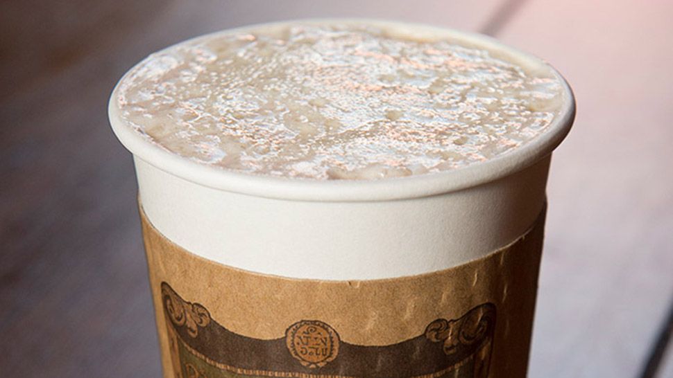 Hot butterbeer, the seasonal Harry Potter drink, has returned to Universal Orlando. (Courtesy of Universal Orlando)
