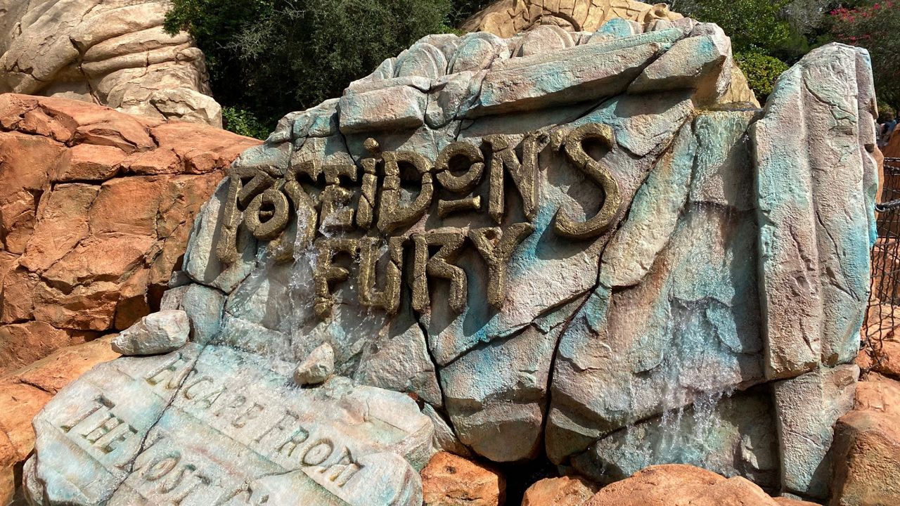 Poseidon's Fury at Universal's Islands of Adventure. (Spectrum News/Ashley Carter)