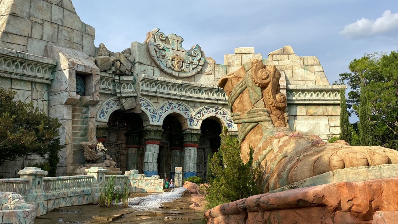 A part of the park since 1999, Poseidon's Fury at Universal Islands of Adventure shut down for good this week. (Spectrum News/Ashley Carter)