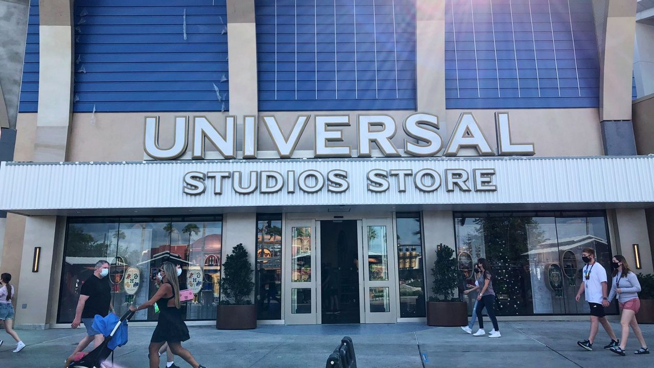 The new Universal Studios Store at CityWalk. (Ashley Carter/Spectrum News)