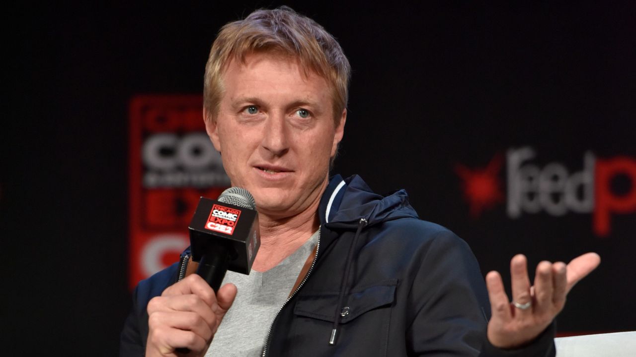 William Zabka on day 3 of the Cobra Kai Season Two Panel at C2E2 at McCormick Place on Sunday, March 24, 2019 in Chicago. (Photo by Rob Grabowski/Invision/AP)