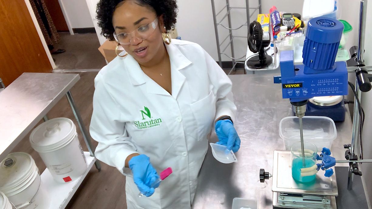 Cosmetic chemist influencing youth