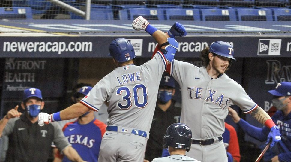 tampa bay rays, texas rangers