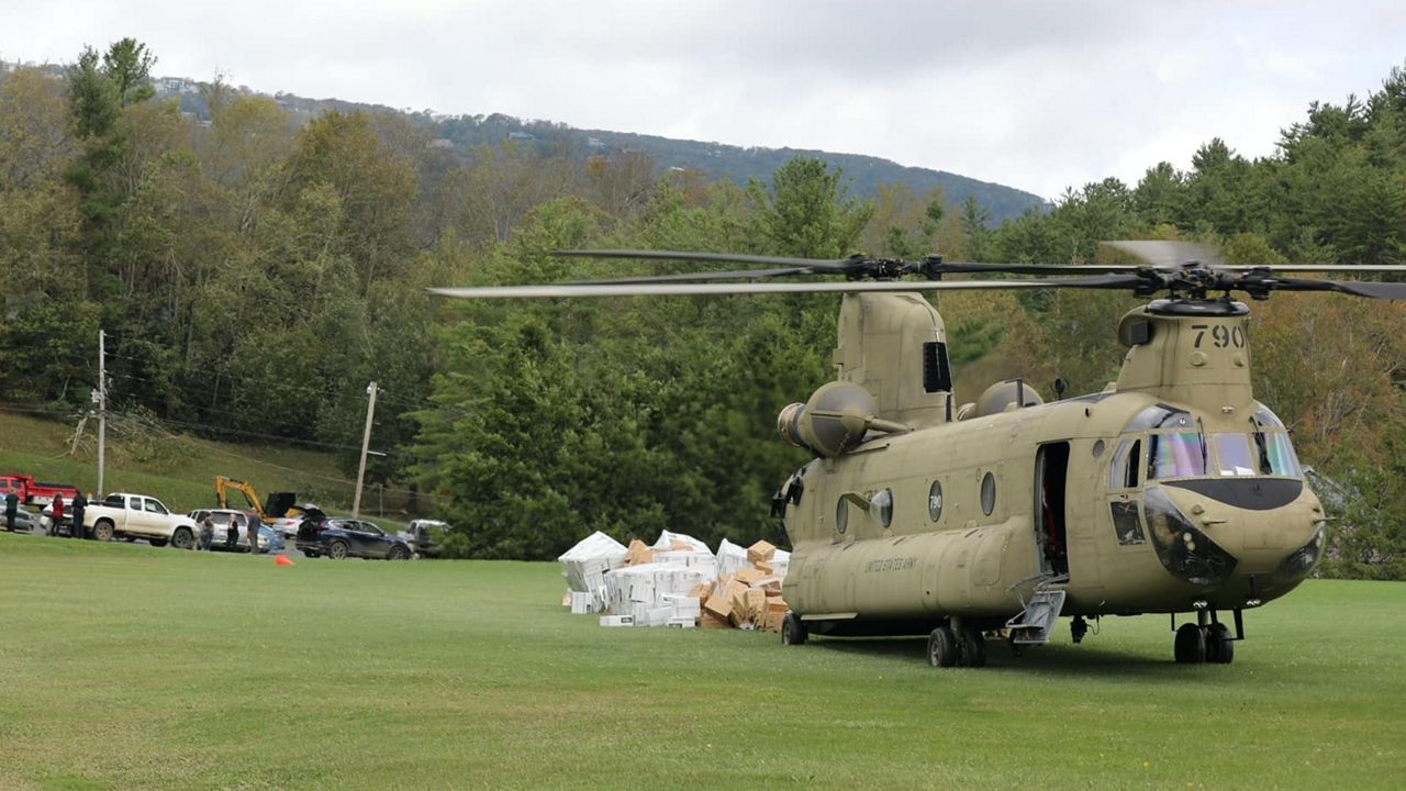 Up to 1,000 active-duty soldiers will deploy to western North Carolina to help get supplies to communities cut off by Helene's floods. (N.C. National Guard)