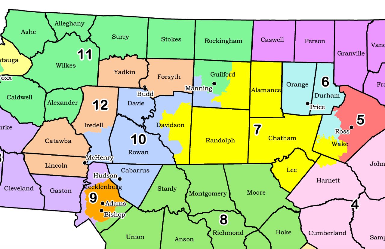 Nc Redistricting Triad Triangle 11012021