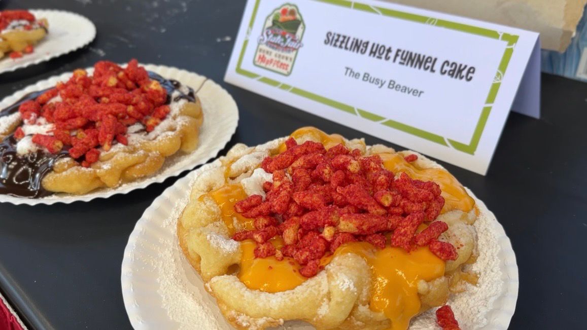 The Busy Beaver will have a new, sweet and spicy take on the classic funnel cake at this year's North Carolina State Fair. (Spectrum News 1/Rachel Boyd)