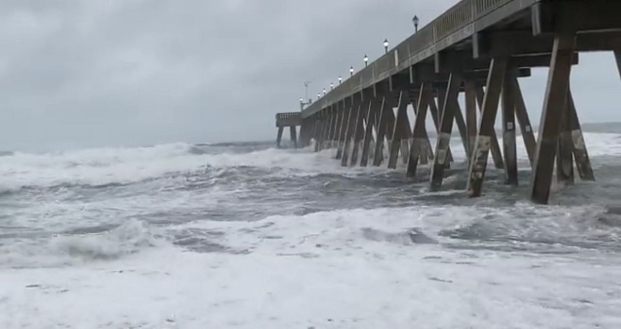 Rough surf from Ian