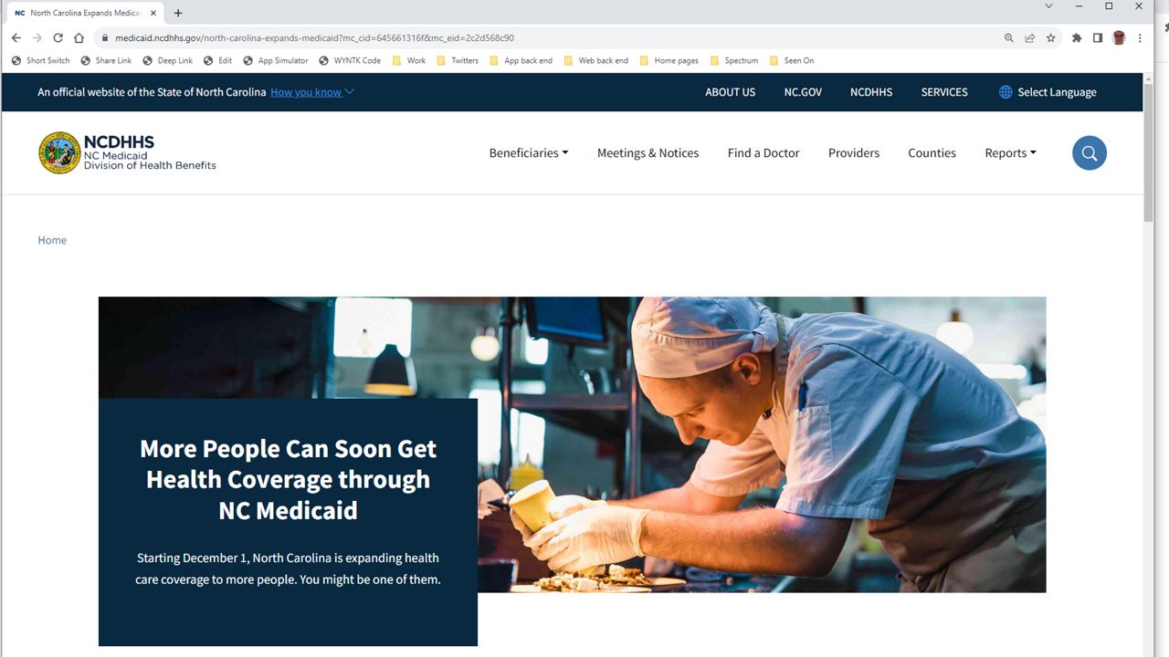 The North Carolina Department of Health and Human Services is launching a new website to provide resources for people to learn more about eligibility for Medicaid expansion.