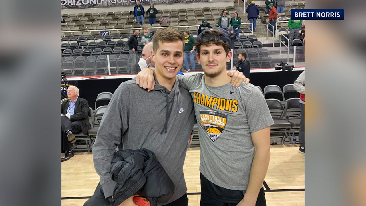 Keaton and Braden Norris are both competing in the NCAA Tournament