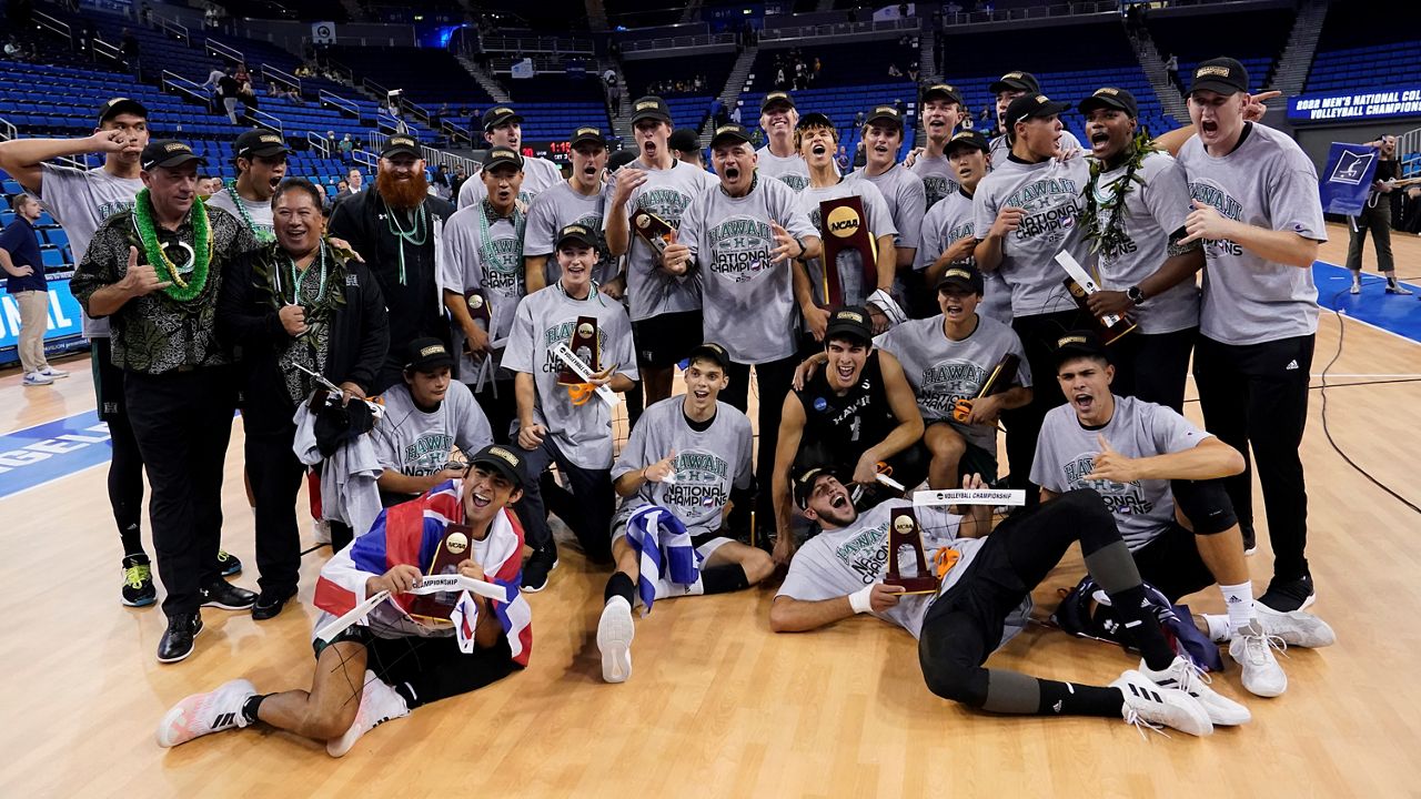 Hawaii wins NCAA volleyball title, sweeping Long Beach State