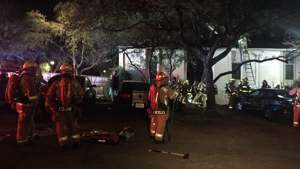 North Austin two-alarm apartment fire under control