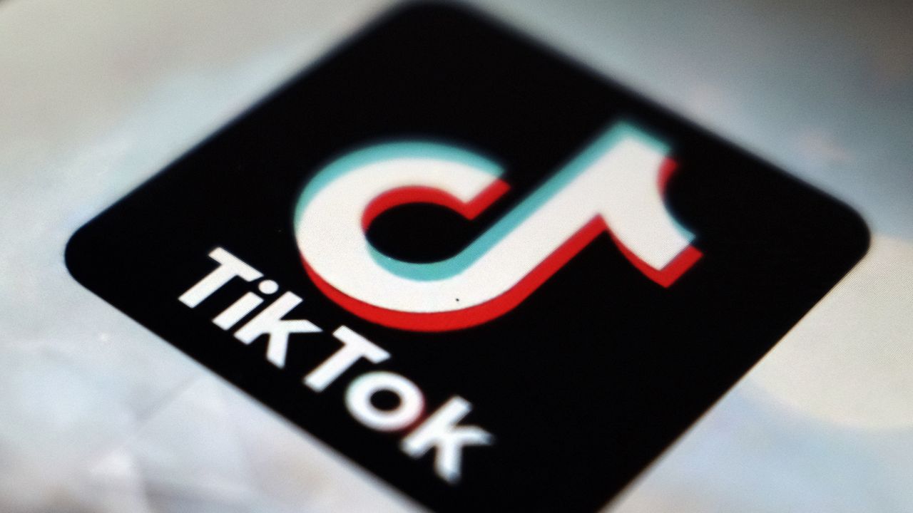 FILE - In this Sept. 28, 2020 file photo, a view of the TikTok app logo, in Tokyo.  (AP Photo/Kiichiro Sato, File)