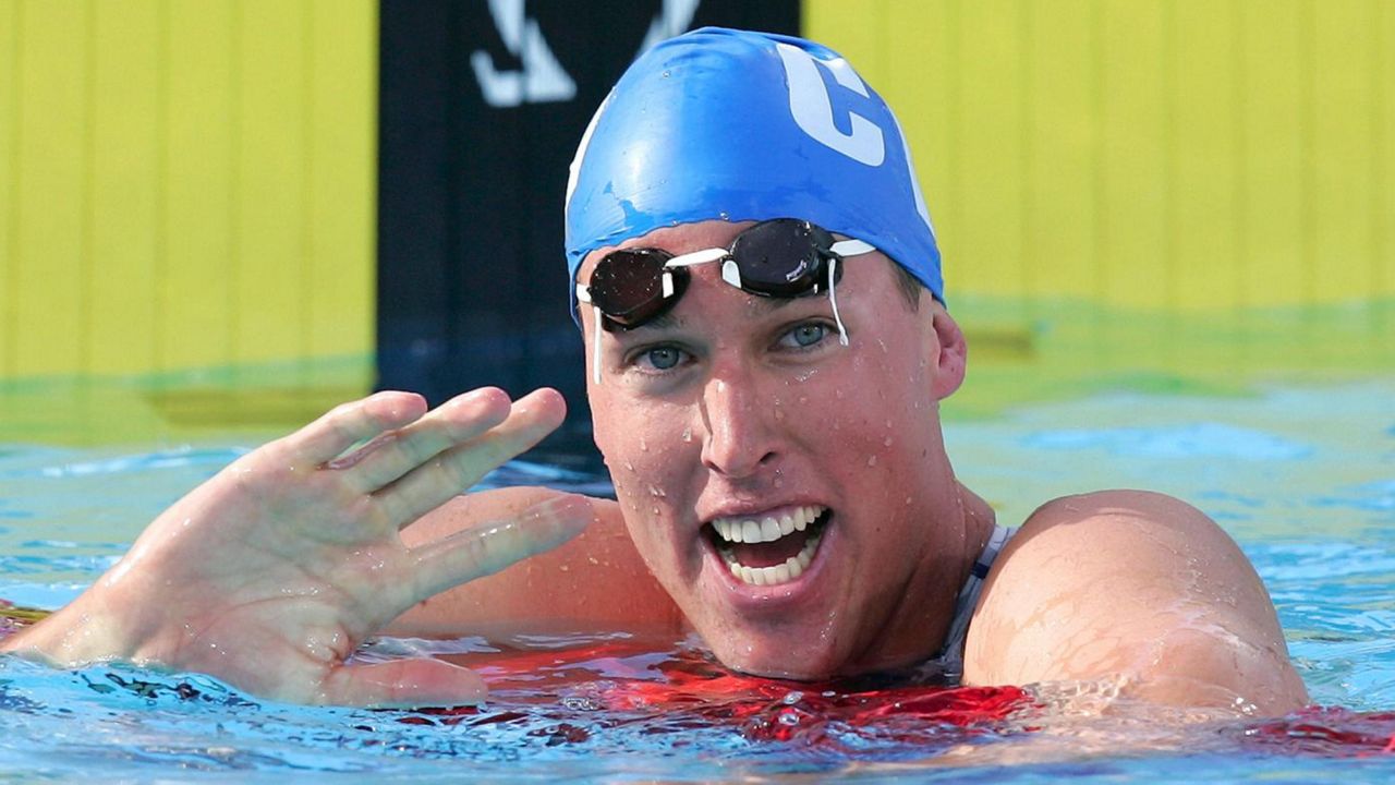 FILE: Klete Keller headshot, US swimmer (via Associated Press)