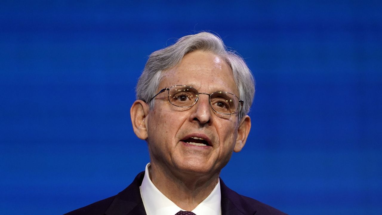 FILE: Attorney General nominee Judge Merrick Garland speaks during an event on Thursday, Jan. 7, 2021. (AP Photo/Susan Walsh)