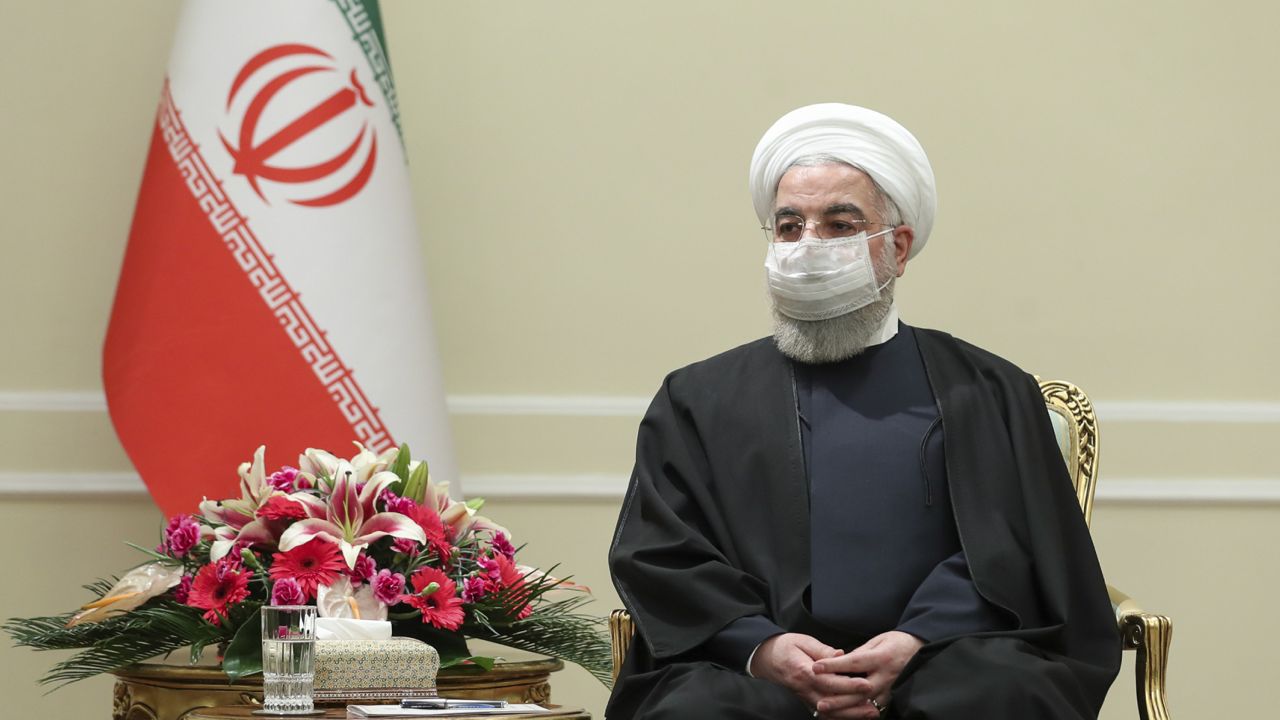 FILE: Photo released by the official website of the office of the Iranian Presidency shows President Hassan Rouhani. (Iranian Presidency Office via AP)