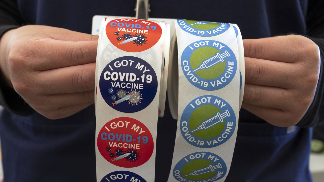 Which sticker is your favorite? #vaccinated