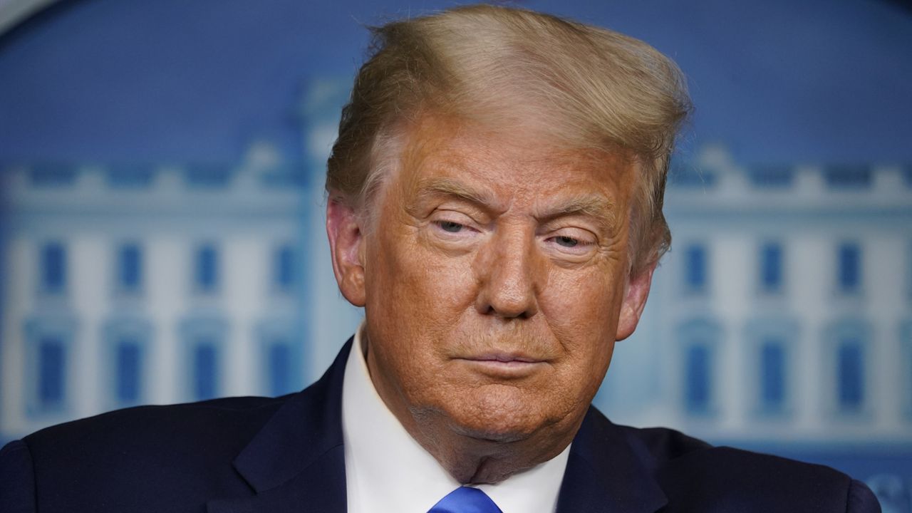 President Donald Trump speaks during a news conference in the James Brady Press Briefing Room of the White House Wednesday, Sept. 23, 2020, in Washington. (AP Photo/Evan Vucci)