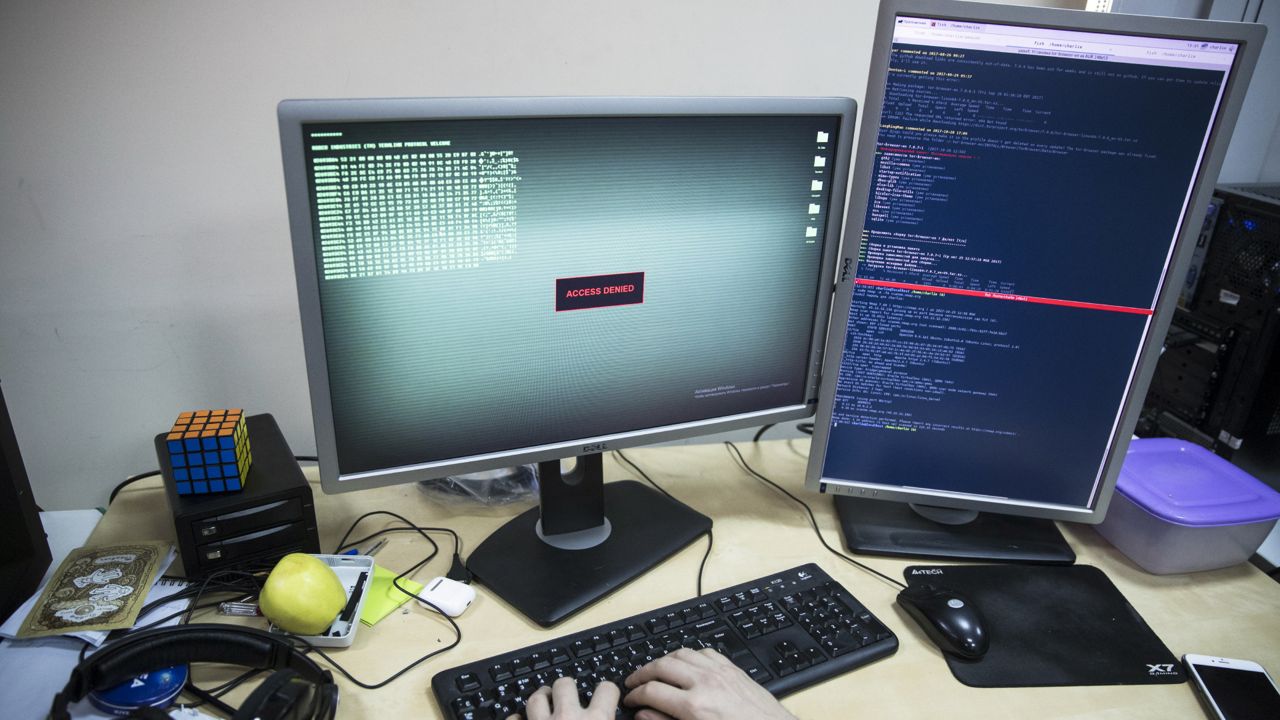 FILE: An employee develops a computer code in an office in Moscow, Russia (via Associated Press)