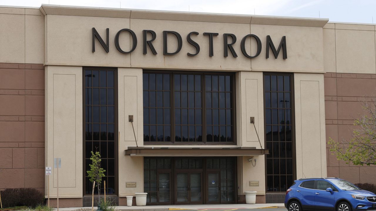 Indoor exterior facade of Nordstrom, Inc. An American luxury