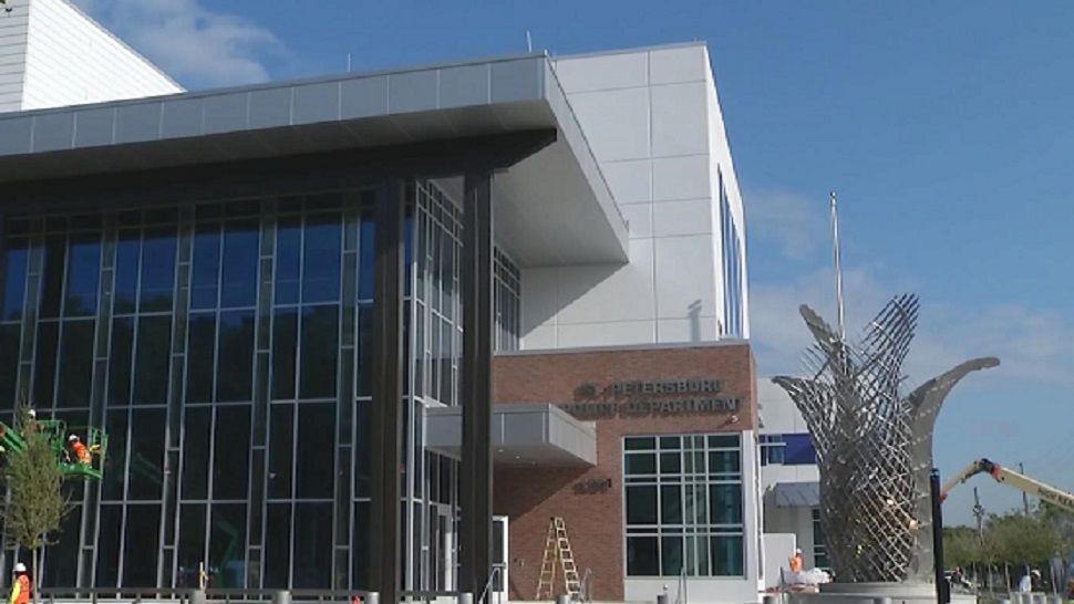 Friday is the grand opening of the new St. Petersburg Police Headquarters. (Trevor Pettiford/Spectrum Bay News 9)