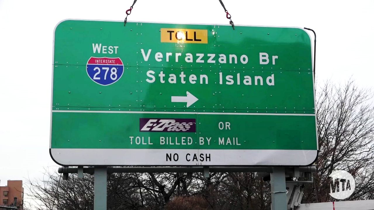 Verrazzano Bridge sign replaced