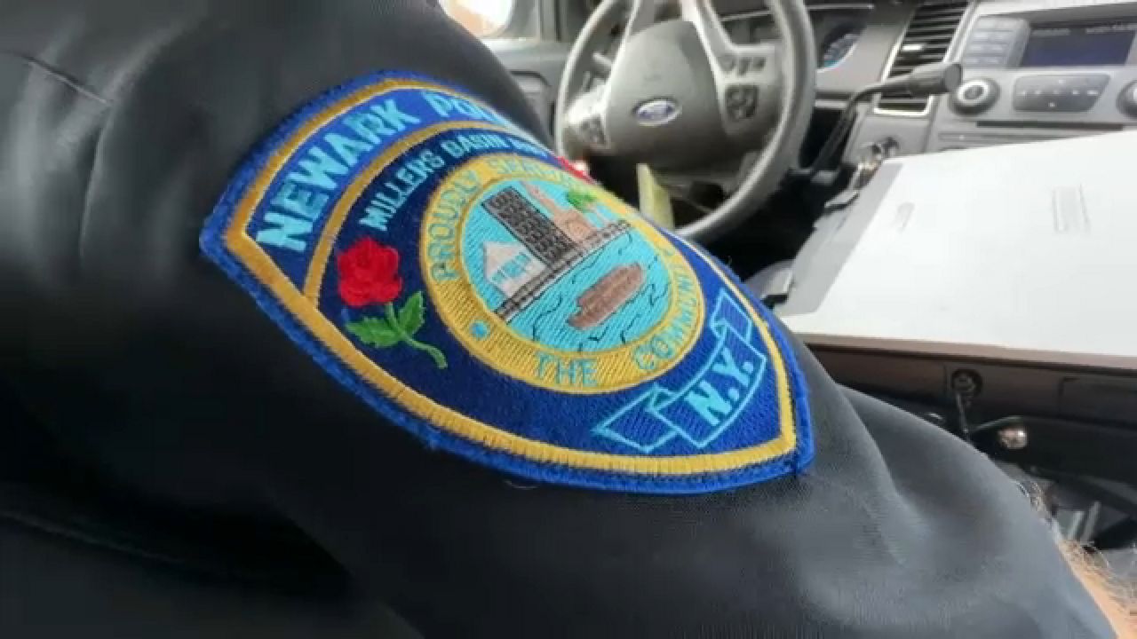 A Newark Police Department badge 