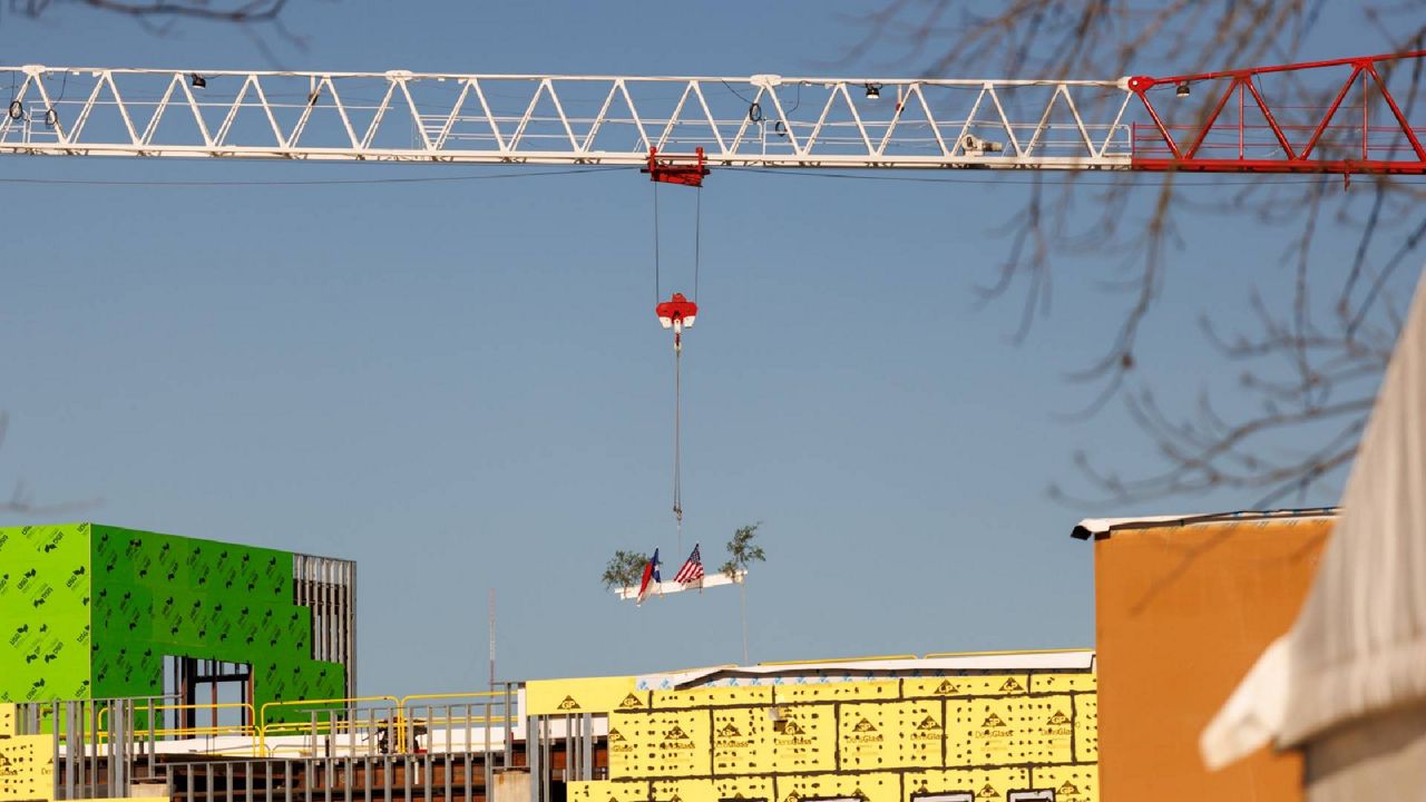 Austin State Hospital tops out its new facility in March. (Courtesy of Health and Human Services Commission)