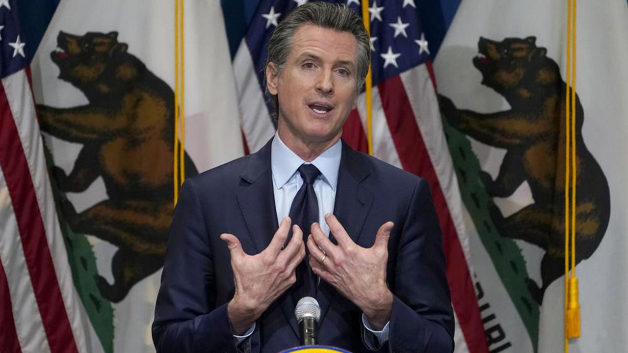  In this Jan. 8, 2021, file photo, California Gov. Gavin Newsom gestures during a news conference in Sacramento, Calif. (AP Photo/Rich Pedroncelli, Pool, File)