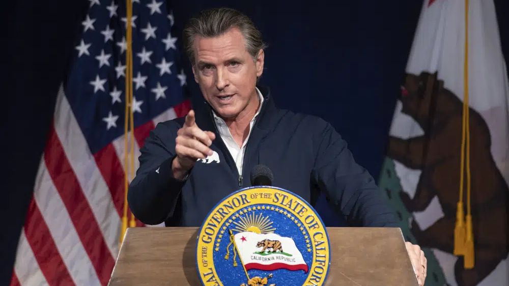 California Gov. Gavin Newsom speaks in Sacramento, Calif., Jan. 10, 2023. Democratic governors in 20 states are launching a network intended to strengthen abortion access in the wake of the U.S. Supreme Court nixing a woman’s constitutional right to end a pregnancy. (AP Photo/José Luis Villegas, File)