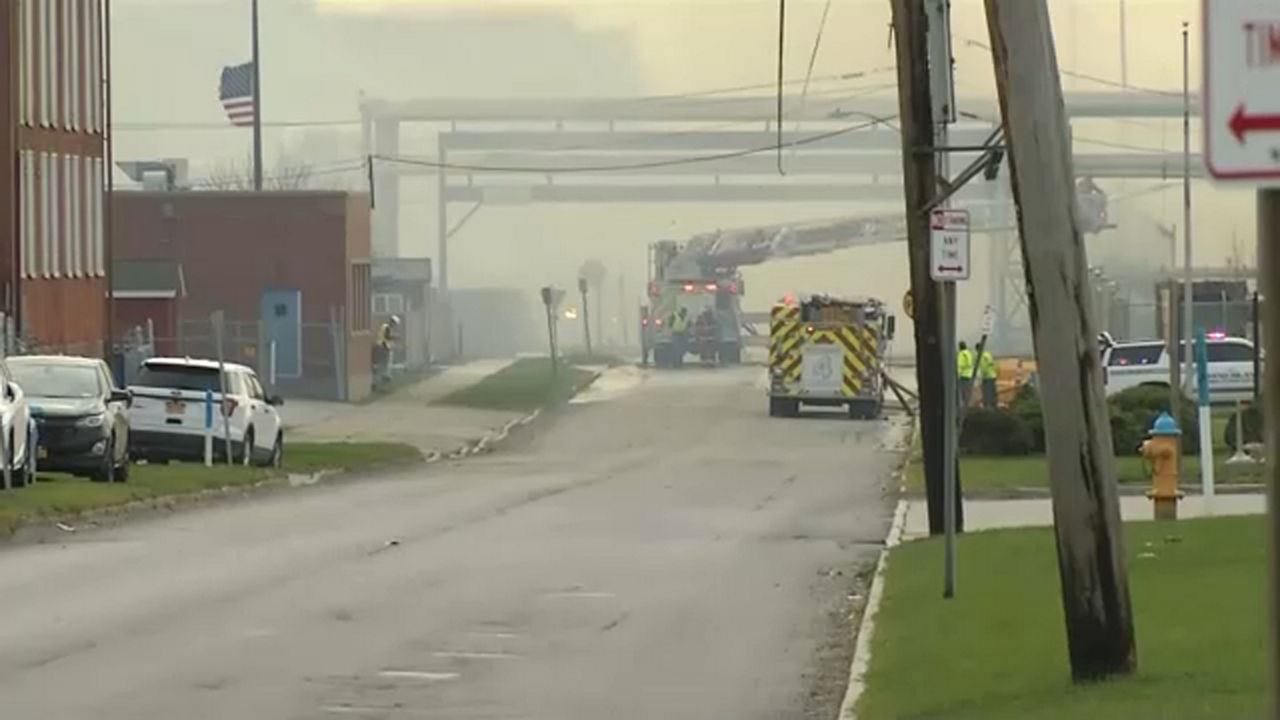 Firefighters Battle Massive Fire at Greenpac Mill in Niagara Falls