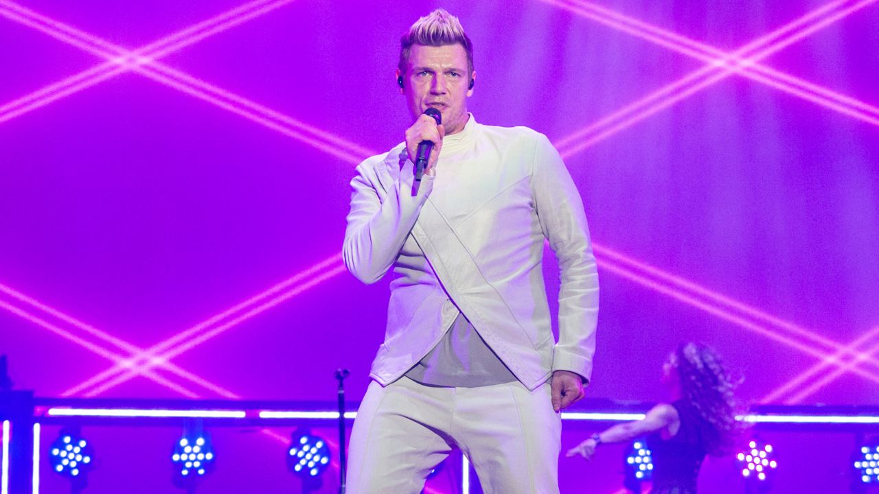 Nick Carter of the Backstreet Boys performs during the Festival d'été de Québec on Sunday, July 9, 2017, in Quebec City, Canada. (Photo by Amy Harris/Invision/AP)