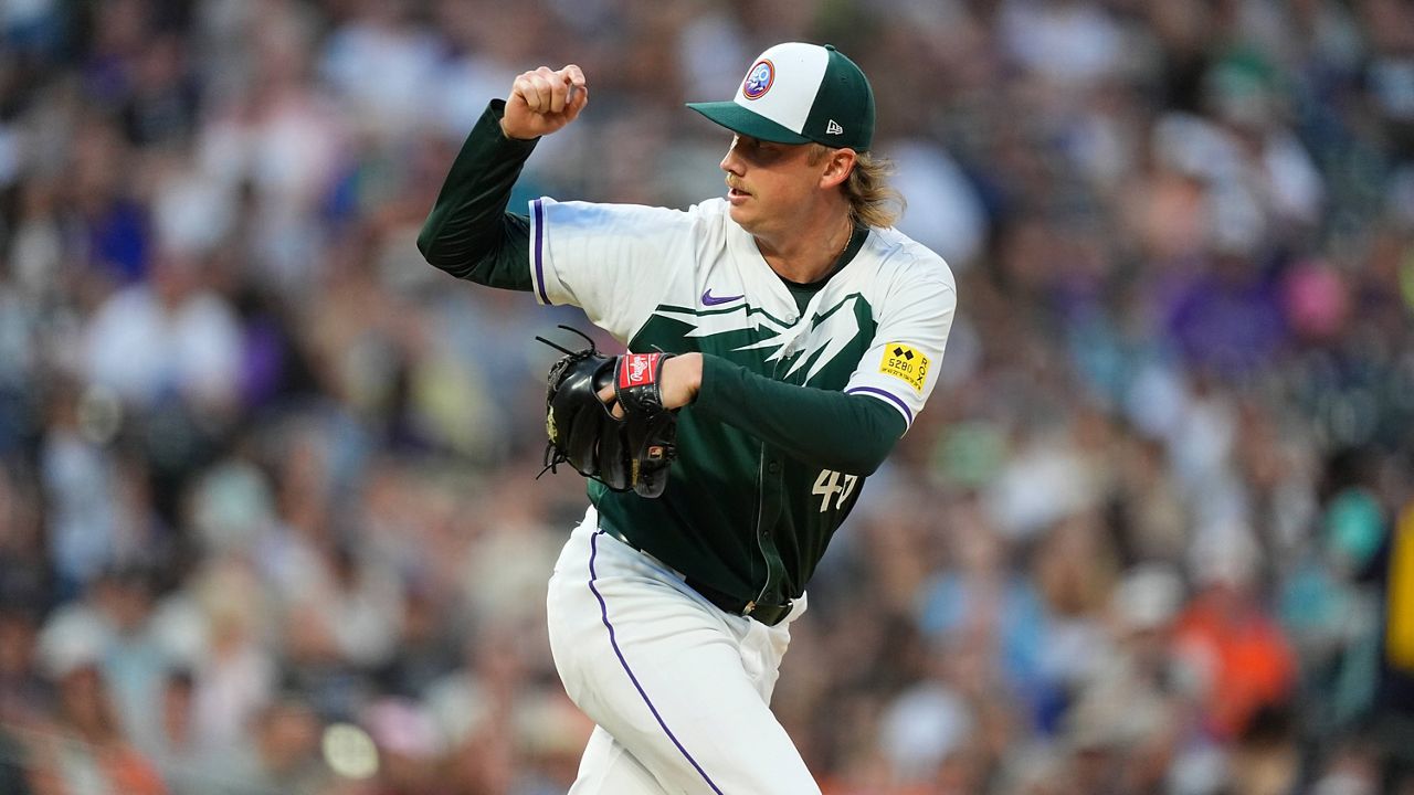 Colorado Rockies relief pitcher Nick Mears 