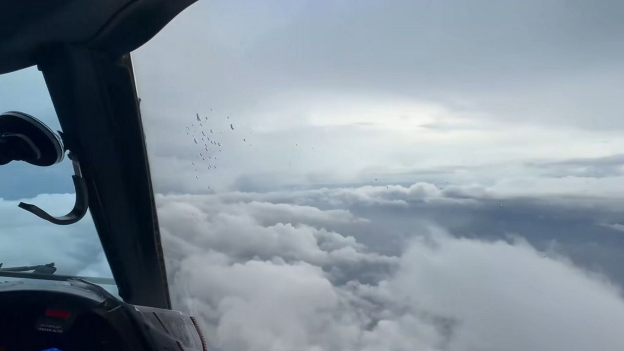 The NOAA Hurricane Hunters on Wednesday shared a video from the eye of Hurricane Helene. (Courtesy of NOAA/Nick Underwood)