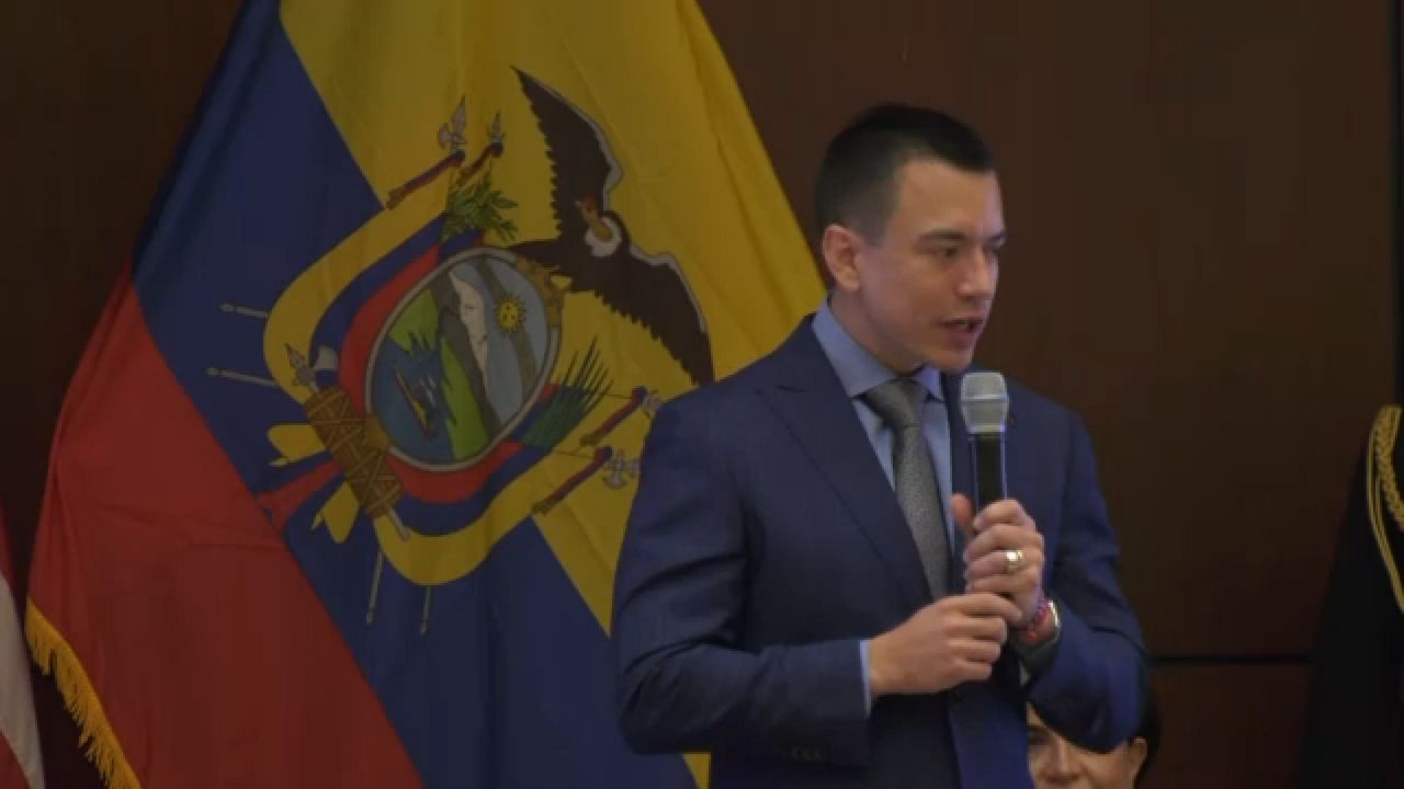Daniel Noboa, presidente de Ecuador.
