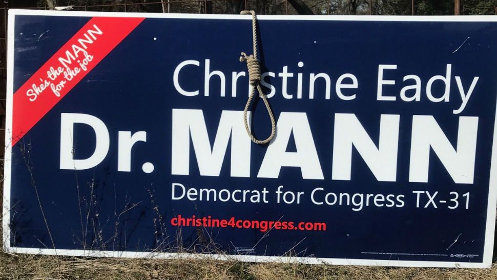 Congressional Candidate Finds Noose On Campaign Sign