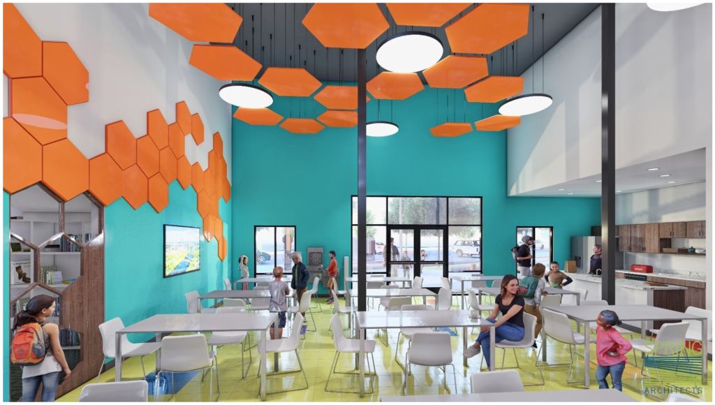 Norman Commons will have a Learning Center with classrooms, a community kitchen, staff offices and a large gathering space. (Spring Architects/City of Austin Housing Department)