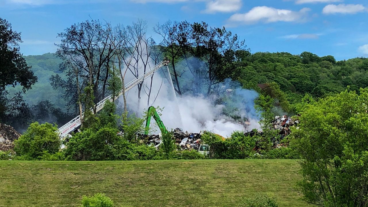Dump fire in North Adams