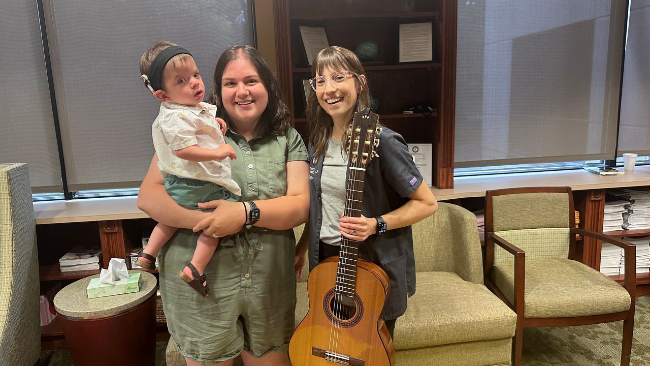 Music therapy helps family during 100-day hospital stay
