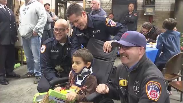 Queens Boy Run Over by Car Reunited with First Responders Who Saved His ...