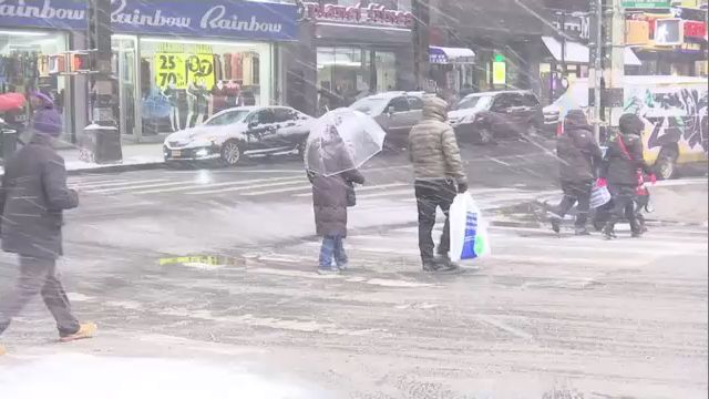 New Yorkers Shake off the First Major Snowfall of the Season Saturday