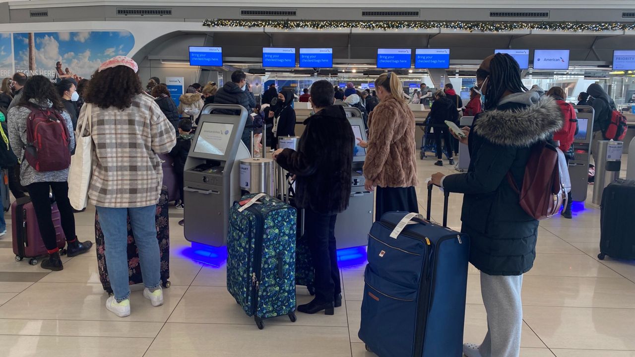 Port Authority expects 3.2 million people will travel through John F. Kennedy International, Newark Liberty International, LaGuardia and New York Stewart International airports in the days before and after Thanksgiving. (Spectrum News NY1)