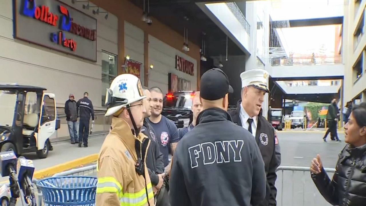 Two fall on elevator shaft