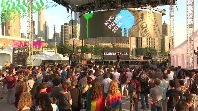 Rally in Hudson River Park Kicks Off Weekend's Pride Events
