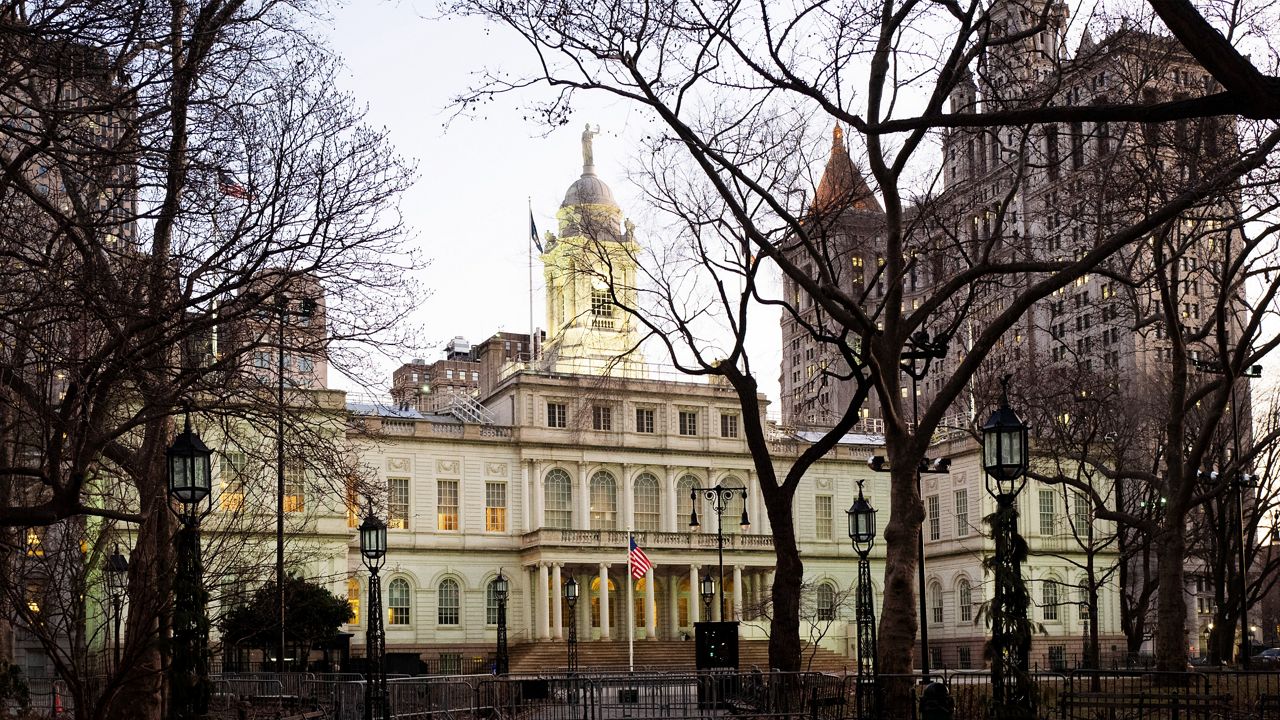 Exterior shot of City Hall building