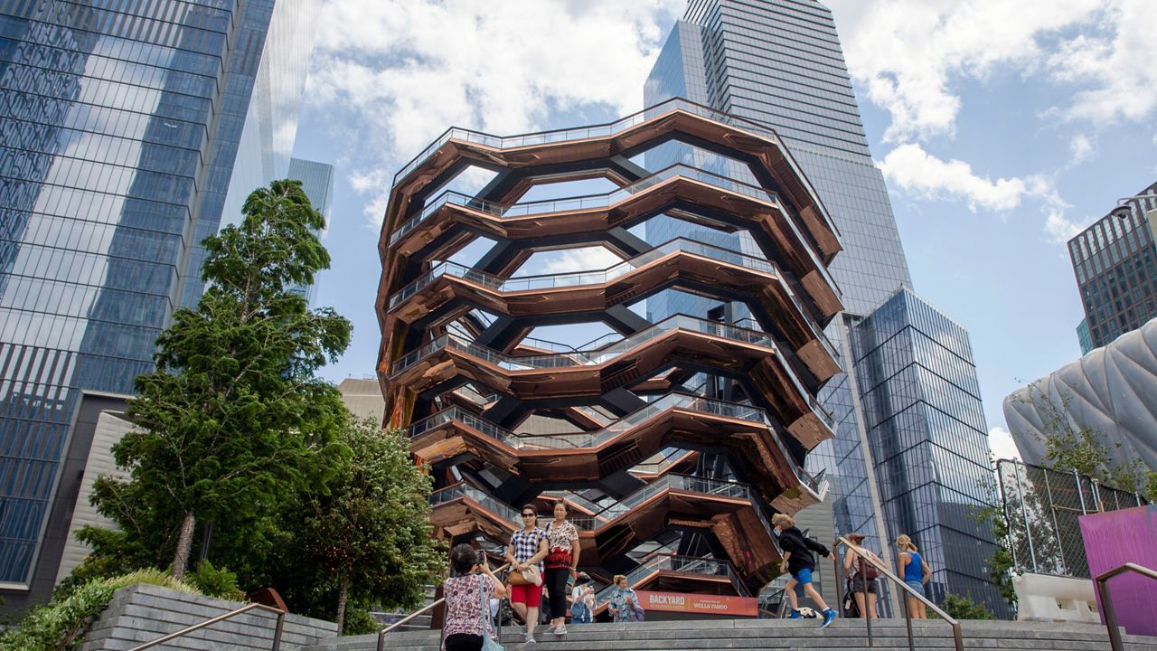 The Vessel, a towering, honeycomb-like sculpture in Manhattan that was popular with tourists before a series of suicides forced its closure 