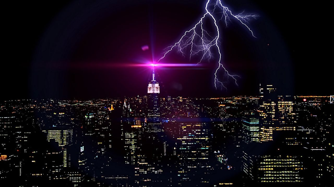 Lighting Strikes the Empire State Building