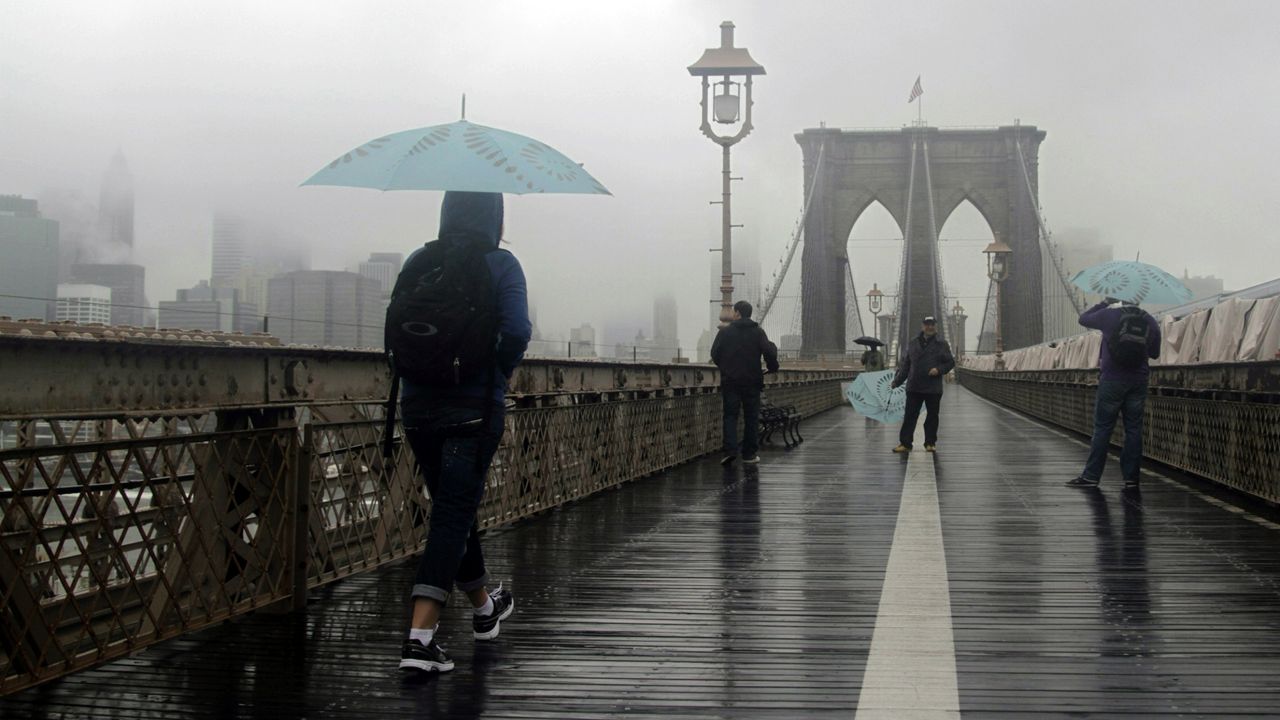 New York City is preparing for continued wet weather this week from the remnants of Hurricane Debby. (NY1/Christina Santucci)