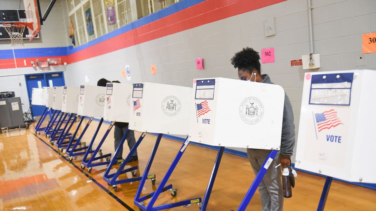 New York City voters will head to the polls to make their choices for City Council, district attorneys for Queens, the Bronx and Staten Island, district leaders and more. (AP Photo)