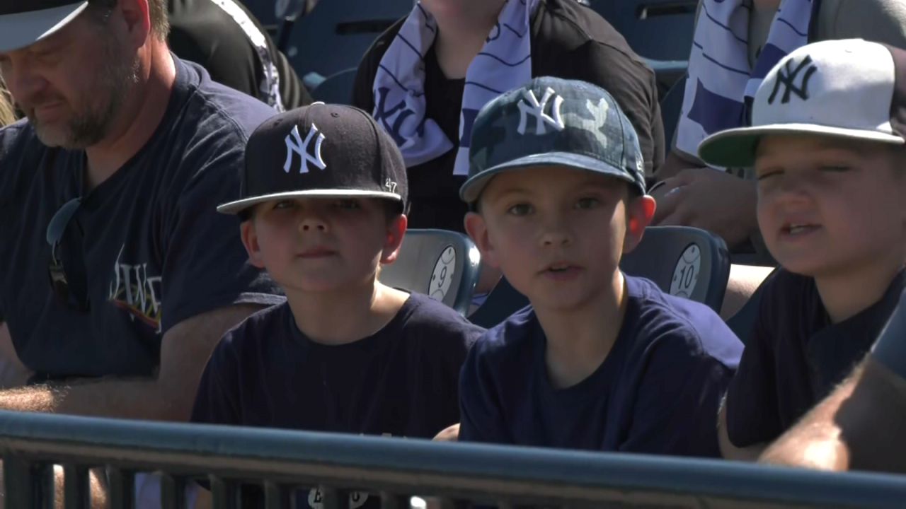 PHOTOS: Yankees fans, COVID safety at 1st spring game 